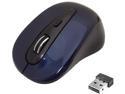 inland 2.4 GHz Wireless Optical Mouse 07439 Blue 1 x Wheel USB RF Wireless Optical 1600 dpi Mouse