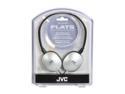 JVC HA-S150-SN 3.5mm Gold-Plated Connector Supra-aural Silver "Flats" Lightweight Headphone
