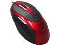 QUMAX Lynx S2-Red Red/Black 7 Buttons 1 x Wheel Wired Laser 2400 dpi Gaming Mouse