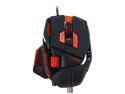 Mad Catz M.M.O. 7 MCB437130002/04/1 Matte Black 15 Buttons 1 x Wheel USB 2.0 Wired Laser 6400 dpi Gaming Mouse for PC and Mac