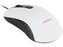 Nixeus REVEL REV-WH16 Glossy White 5 Buttons 1 x Wheel USB Wired Optical 12000 dpi Gaming Mice