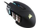 Corsair Gaming SCIMITAR RGB MOBA/MMO Gaming Mouse, Black, Key Slider Mechanical Buttons, 12000 dpi, Multi color