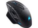 CORSAIR DARK CORE RGB SE Performance Wired / Wireless Gaming Mouse with Qi Wireless Charging, Black, Backlit RGB LED, 16000 dpi, Optical