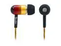 Woodees Black IESW101V 3.5mm Connector Canal Vintage Stereo Earphone