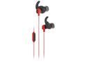 JBL Reflect Mini Stereo Earbud Sweatproof Sport Headphones 3.5mm Wired with 1 Button Remote and Mic (Red) - 90 Day Warranty