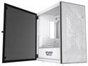 darkFlash DLM21 MESH Micro ATX Mini ITX Tower MicroATX White Computer Case with Door Opening Tempered Glass Side Panel & Mesh Front Panel