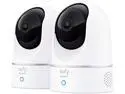 eufy Security Solo IndoorCam P24 2-Cam Kit, 2K Security Indoor Camera Pan & Tilt, Plug-in Camera with Wi-Fi, Human & Pet AI, Voice Assistant Compatibility, Motion Tracking, Homebase not Compatible