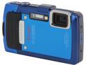 OLYMPUS TG-830 iHS Blue 16 MP 5X Optical Zoom Waterproof Shockproof Wide Angle Digital Camera HDTV Output