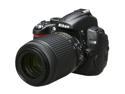 Nikon D5000 Black 12.3 MP 2.7" 230K Vari-Angle LCD Digital SLR Camera w/AF-S DX NIKKOR 18-55mm f/3.5-5.6G VR and 55-200mm f/4-5.6G VR Lenses