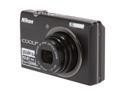 Nikon COOLPIX S570 Black 12.0 MP 5X Optical Zoom 28mm Wide Angle Digital Camera