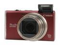 Canon PowerShot SX200 IS Red 12.1 MP 12X Optical Zoom 28mm Wide Angle Digital Camera