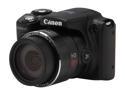 Canon PowerShot SX500 IS Black Approx. 16.0 MP 30X Optical Zoom 24mm Wide Angle Digital Camera HDTV Output