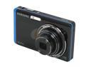 SAMSUNG DualView TL220 Black/Blue 12.2 MP 4.6X Optical Zoom 27mm Wide Angle Digital Camera