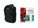 DOLICA 2GBWB10189 2-in-1 2GB SD Card & Small Case Bundle