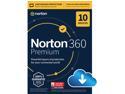 Norton 360 Premium 2023 - 10 Devices - 1 Year with Auto Renewal, - Download
