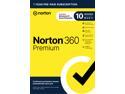 Norton 360 Premium, Antivirus software for 10 Devices with Auto-Renewal – Includes Advanced AI Scam Protection, VPN, Dark Web Monitoring & PC Cloud Backup - Key Card