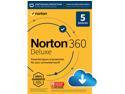 Norton 360 Deluxe 2022 for up to 5 Devices, 1 Year with Auto Renewal, Download