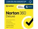 Norton 360 Deluxe 2025, Antivirus software for 5 Devices with Auto-Renewal – Includes Advanced AI Scam Protection, VPN & PC Cloud Backup [Download]
