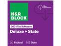 H&R Block 2021 Deluxe + State - PC/Mac - Download - Bundle only