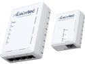 Actiontec PWR514K01 Powerline AV500 4-Port Hub Kit, Up to 500 Mbps