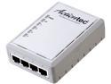 Actiontec PWR514WB1 AV500 4-Port Powerline Network Adapter, Up to 500Mbps