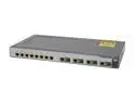CISCO 500 WS-CE500G-12TC 10/100/1000Mbps Switch 8 10/100/1000BASE-T and 4 10/100/1000BASE-T or SFP ports 8000 MAC Address Table 32MB DRAM 16MB flash memory Buffer Memory