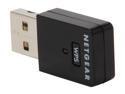 NETGEAR WNA3100M-100ENS N300 Wireless Mini Adapter IEEE 802.11b/g/n USB 2.0 Up to 300Mbps Wireless Data Rates