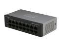 Cisco Small Business 100 Series SF100D-16P-NA Unmanaged 10/100Mbps 16-Port Desktop Switch with 8 PoE Ports
