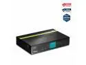 TRENDnet 8-Port 10/100Mbps PoE Switch, 4 x 10/100 Ports, 4 x 10/100 PoE Ports, 30W PoE Power Budget, 1.6 Gbps Switching Capacity, 802.3af, Lifetime Protection, Black, TPE-S44