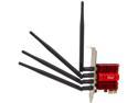 Rosewill RNX-AC1900PCEv2, Dual Band Wireless AC1900 Wi-Fi Adapter for Desktop, Up to 1300 Mbps (5.0 GHz) + 600 Mbps (2.4 GHz) Wireless Data Rates, PCI-Express Interface, 4 x External Antennas
