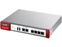 ZyXEL ZWUSG100PLUS 600Mbps Firewall with 50 IPSec VPN, SSL VPN, 6 Gigabit Ports (2 x WAN, 4 x LAN/DMZ) with 1 Year AV, IDP, Content Filtering and AntiSpam Included