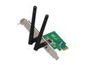 ASUS PCE-N15 300Mbps Wireless-N Network Adapter, PCI-E interface, Full Height and Low Profile bracket, WPS button Support
