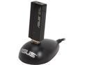 ASUS USB-N13 Wireless Adapter+USB Cradle, IEEE 802.11b/g/n USB 2.0 Up to 300Mbps Wireless Data Rates WPA2