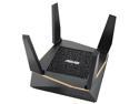 Asus RT-AX92U AX6100 Tri-Band Wi-Fi 6 Mesh Router with 802.11Ax, AiMesh Compatible, Adaptive Qos and Parental Control - A Certified for Humans Device