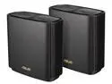 ASUS ZenWiFi AX Whole-Home Tri-band Mesh WiFi 6 System (XT8) - 2 pack, Coverage up to 5,500 sq.ft or 6+rooms, 6.6Gbps, WiFi, 3 SSIDs, life-time free network security and parental controls, 2.5G port