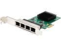 SYBA SI-PEX24042 4 Port Gigabit Ethernet PCI-e x1 Network Interface Card