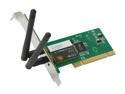 AZiO AWD102N Wireless Adapter IEEE 802.11b/g, IEEE 802.11n Draft 2.0 PCI Up to 300Mbps Wireless Data Rates