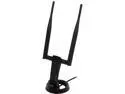 NETIS WF2151 N600 Wireless High Gain USB Adapter with Dual 5dBi Antennas and USB Cradle Extension Compatible with Windows MAC Linux OS