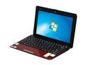 ASUS Eee PC 1005PEB-RRED01S-FR Red Intel Atom N450(1.66 GHz) 10.1" 1GB DDR2 Memory 250GB HDD Netbook