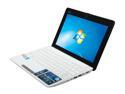 ASUS Eee PC 1015B-MU17-WT White AMD Single-Core Processor C-30 (1.20 GHz) 10.1" WSVGA 1GB Memory 250GB HDD Netbook