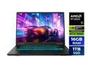 GIGABYTE GAMING A16 Gaming Laptop - 165Hz 1920x1200 WUXGA - NVIDIA GeForce RTX 5060 - AMD Ryzen 7 260 - 1TB SSD with 16GB DDR5 RAM - Windows 11 Home AD