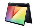 ASUS VivoBook Flip 14 Thin and Light 2-in-1 Laptop, 14" FHD Touch Display, AMD Ryzen 5 4500U, 8 GB DDR4 RAM, 256 GB SSD, Glossy, Stylus, Fingerprint Reader, Windows 10 Home, Bespoke Black, TM420IA-DB51T
