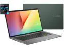 ASUS VivoBook S14 S435 Laptop, 14" FHD Display, Intel Evo Platform, i7-1165G7 CPU, 8GB RAM, 512GB PCIe SSD, Windows 11 Home, AI Noise-Cancellation, Deep Green, S435EA-DH71-GR