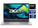 Acer Aspire Go 15 15.6" AMD Ryzen 7 5825U Laptop 32GB DDR4 Memory 1TB PCIe Gen4 SSD, Windows 11 Home AG15-42P-R1R7