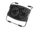 Logisys Computer Dual 140mm Fan Laptop Cooler Pad NP2001BK