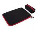 Rosewill Black/Red 15.4"/15.6" Notebook Sleeve with AC Adapter Pouch Model RBG-15401SV