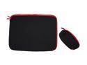 Rosewill Black/Red 17" Notebook Sleeve with AC Adapter Pouch Model RBG-17001SV