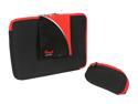 Rosewill Black/Red 16" Notebook Neoprene Sleeve with AC Adapter Pouch Model RBG-16001SV