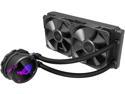 ASUS ROG Strix LC 240 RGB All-in-one Liquid CPU Cooler 240mm Radiator, Intel 115x/2066 and AMD AM4/TR4 Support, Dual 120mm 4-pin PWM Addressable RGB Fans LGA 1700 Compatible