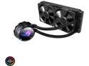 ASUS ROG Strix LC II 240 All-in-one AIO Liquid CPU Cooler 240mm Radiator, Intel LGA1700, 115x/2066 and AMD AM4/TR4 Support, 2x120mm 4-pin PWM Fans
